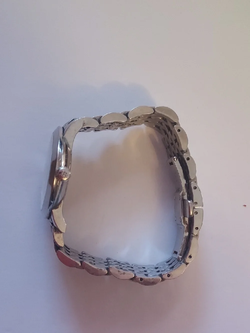 Burberry Stainless Steel Watch Silver Round Face